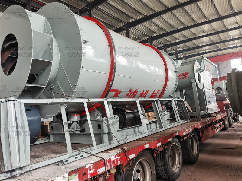 15-ton quartz sand dryer in Shandong