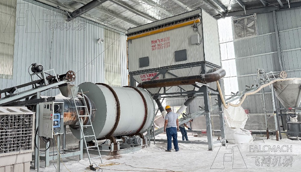 10t/h Silica Sand Dryer in Weishi, Kaifeng