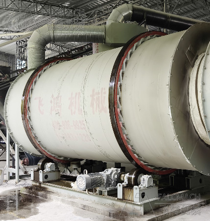 25t/h Rare Earth Tailings Sand Dryer in Longyan